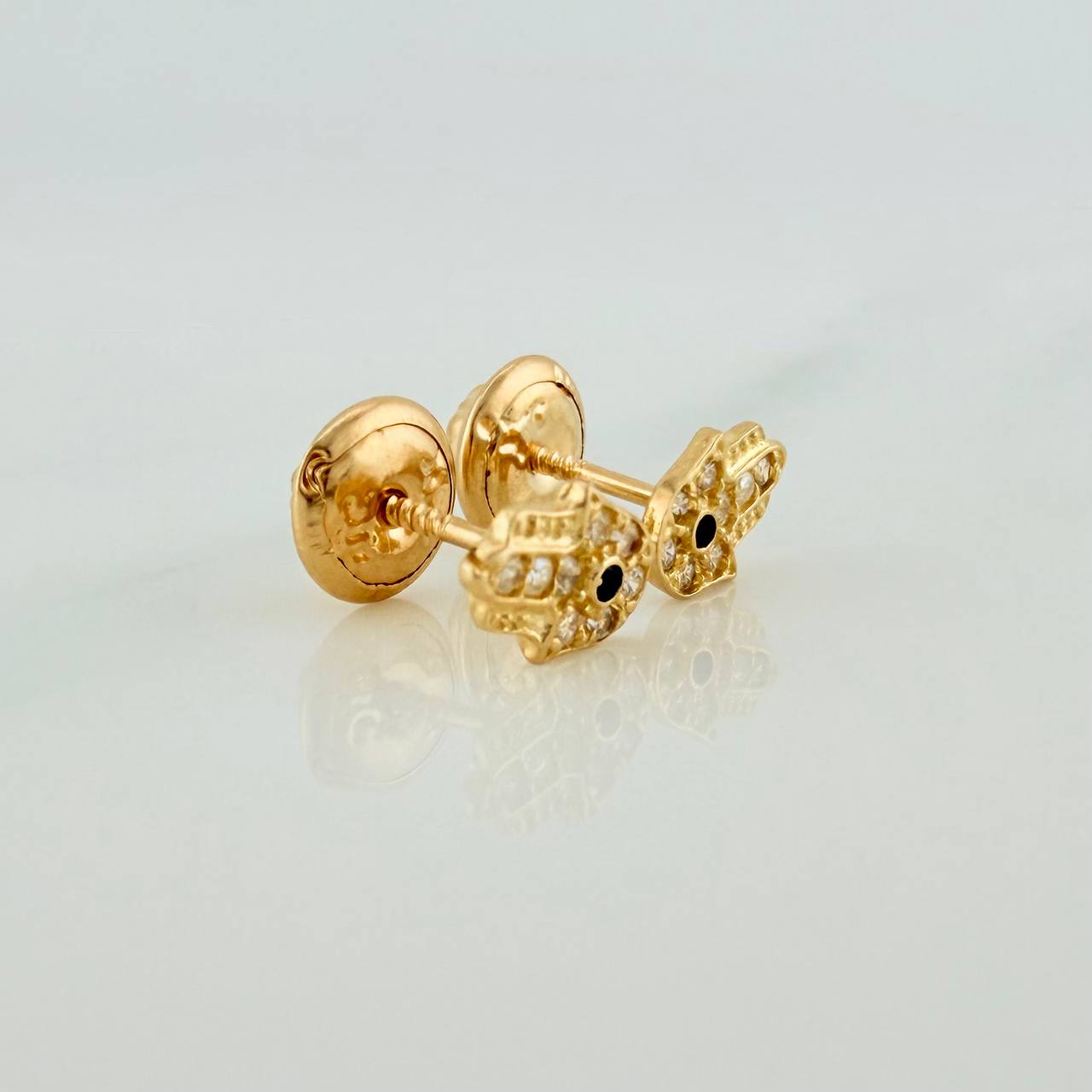 Topos Mano Hamsa 0.7gr / 4.2mm Oro Amarillo 18K %