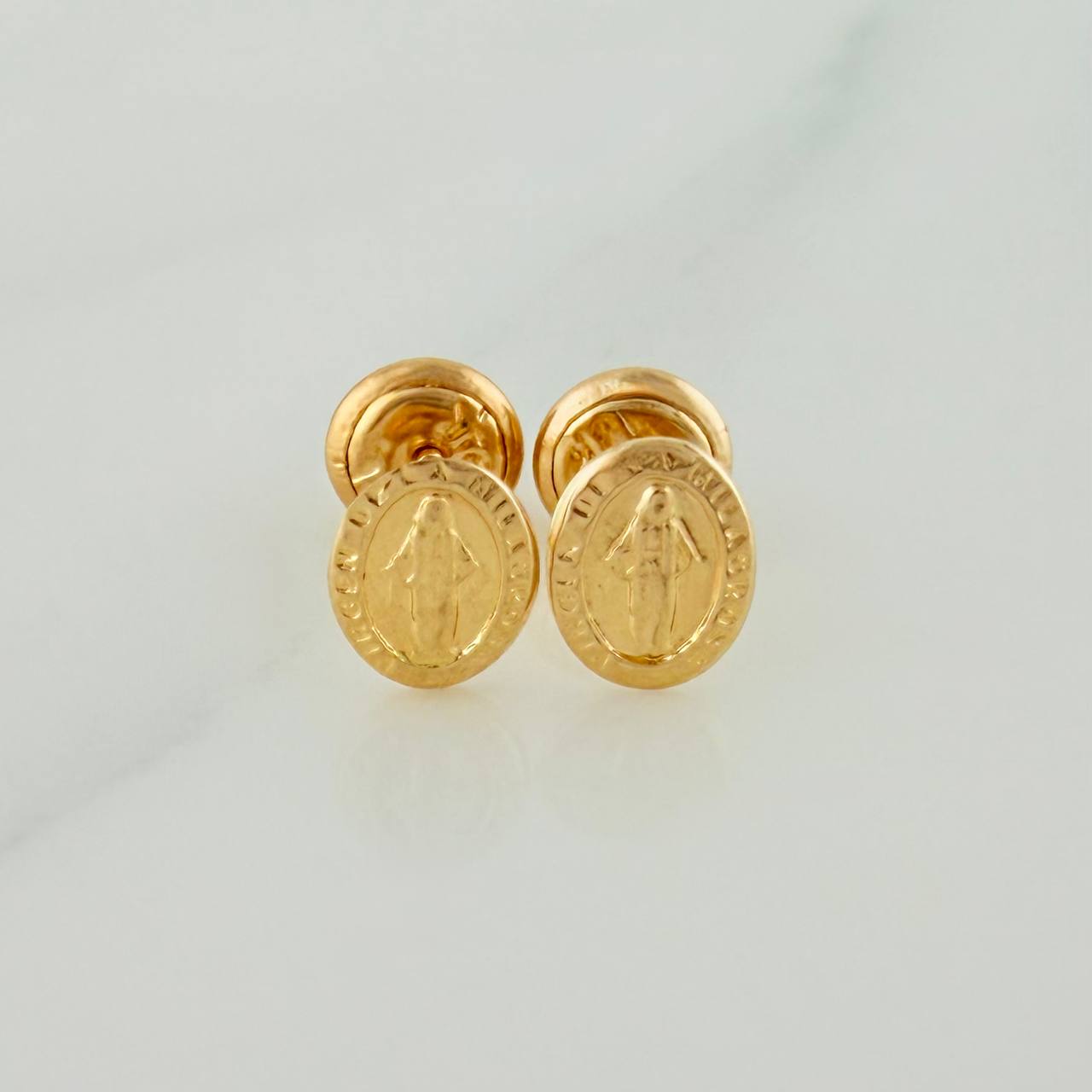 Topos Virgen Milagrosa 0.75 g / in / 8.05 mm Oro Amarillo 18K