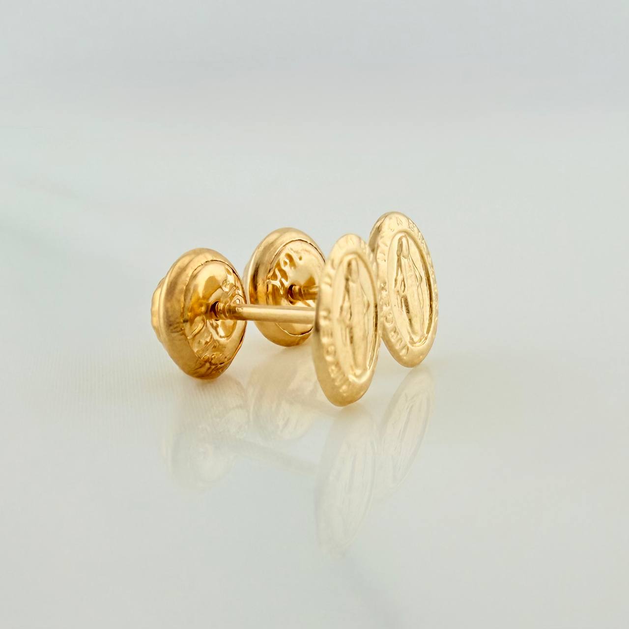 Topos Virgen Milagrosa 0.65gr / 5.8mm Oro Amarillo 18K %