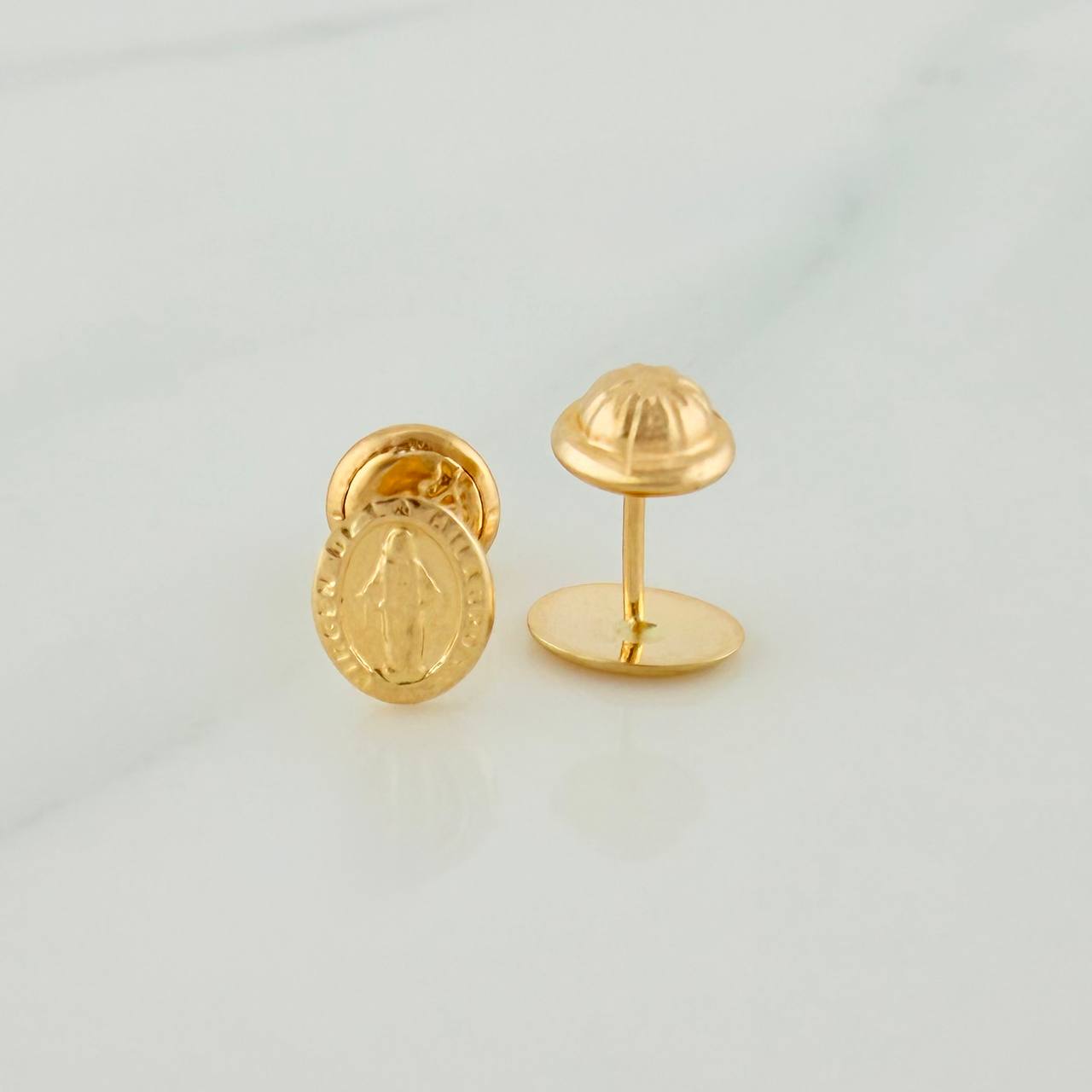 Topos Virgen Milagrosa 0.75 g / in / 8.05 mm Oro Amarillo 18K
