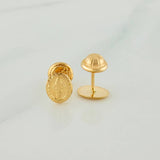 Topos Virgen Milagrosa 0.75 g / in / 8.05 mm Oro Amarillo 18K