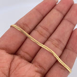 Flat Snake Bracelet 1.4gr / 7.6in / 2.1mm 18K Gold +3$
