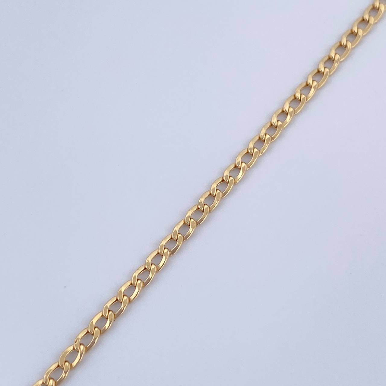 Pulso Cubano 1gr / 19cm / 2mm Oro Amarillo +1 18K $