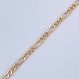 Figaro Bracelet 1.75gr / 7.9in / 3.2mm 18K Gold +1$