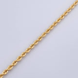 Rope Bracelet 1.85gr / 7.5in / 18K Gold +3$