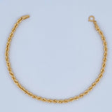 Rope Bracelet 1.85gr / 7.5in / 18K Gold +3$