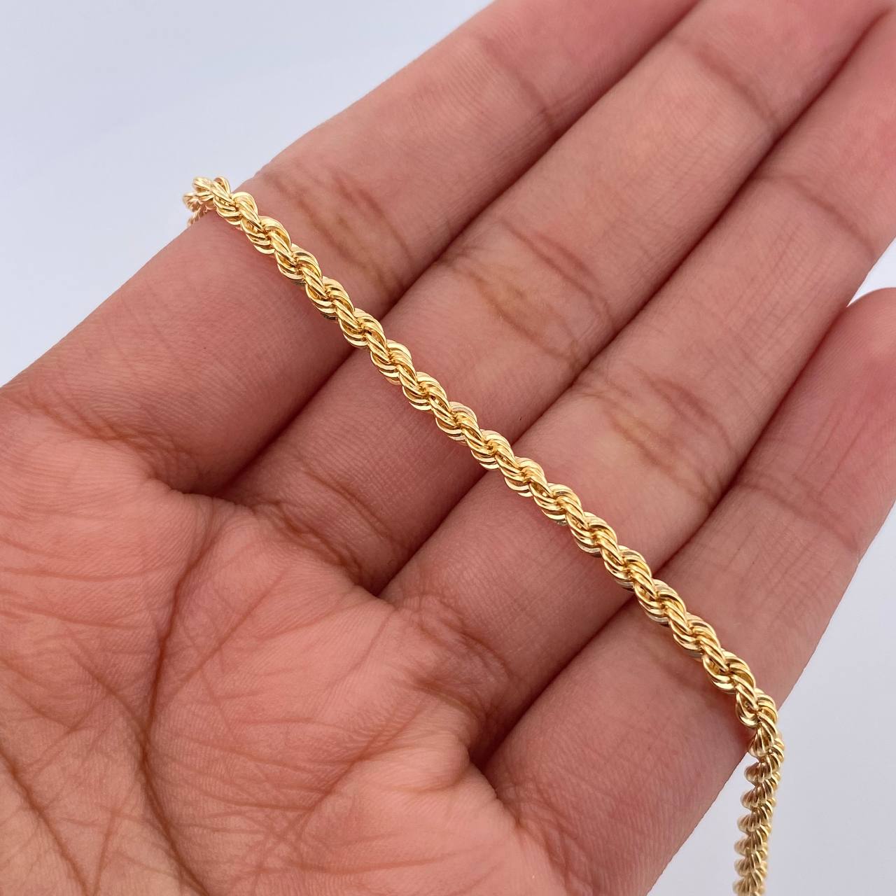 Rope Bracelet 1.85gr / 7.5in / 18K Gold +3$