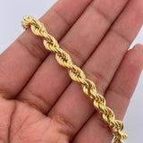 Rope Bracelet 6.1gr / 8.5in / +3 18K Gold &