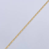 Pulso Escalera Plana 1gr / 19cm / +3 Oro 18K &