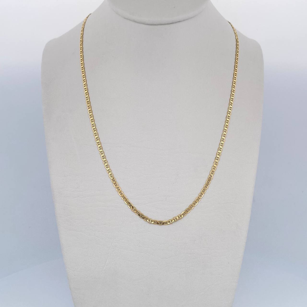 Flat Mariner Chain 3.3gr / 19.7in / 18K Gold +3$
