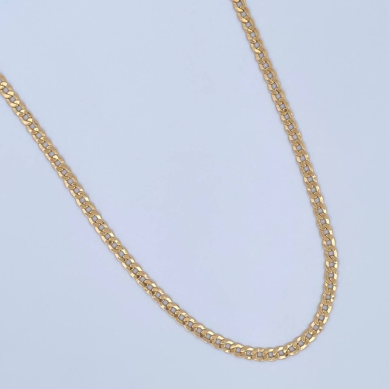 Cadena Cubana 7.4gr / 70.5cm / 3.2mm Oro Amarillo +0 18K $