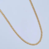 Cadena Cubana 7.4gr / 70.5cm / 3.2mm Oro Amarillo +0 18K $