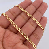 Cadena Cubana 7.4gr / 70.5cm / 3.2mm Oro Amarillo +0 18K $