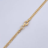 Cadena Cubana 3.95gr / 60.5cm / 2.3mm Oro Amarillo +0 18K $