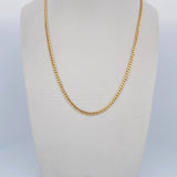 Cadena Cubana 3.95gr / 60.5cm / 2.3mm Oro Amarillo +0 18K $