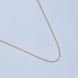 Cadena Escalera Plana Diamantada 1.55gr / 19 3/4 in / 1.3mm Tres Oros +3 18K ©