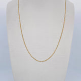 Cadena Escalera Plana 1.25gr / 15 3/4 in / Tres Oros +3 18K $