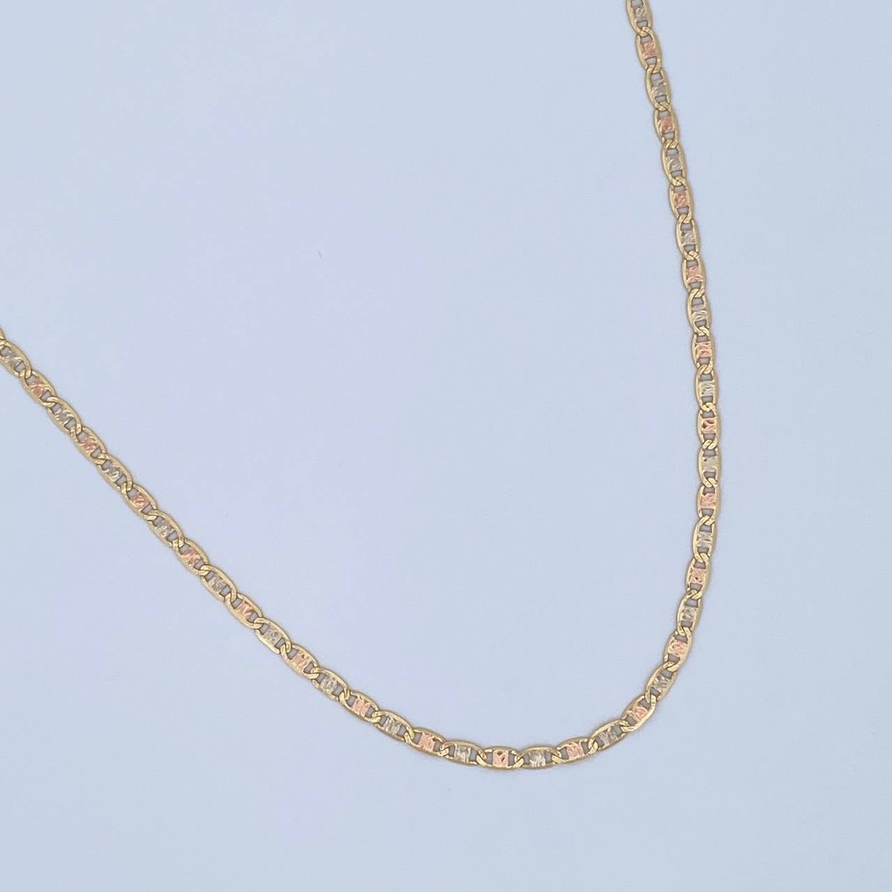 Flat Mariner Chain 3.7gr / 19.7in / 18K Gold +3$