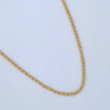 Rope Chain 3.45gr / 23.6in / 18K Gold +3$