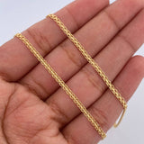 Cadena China 5.35gr / 60cm / 2mm Oro Amarillo +0 18K $