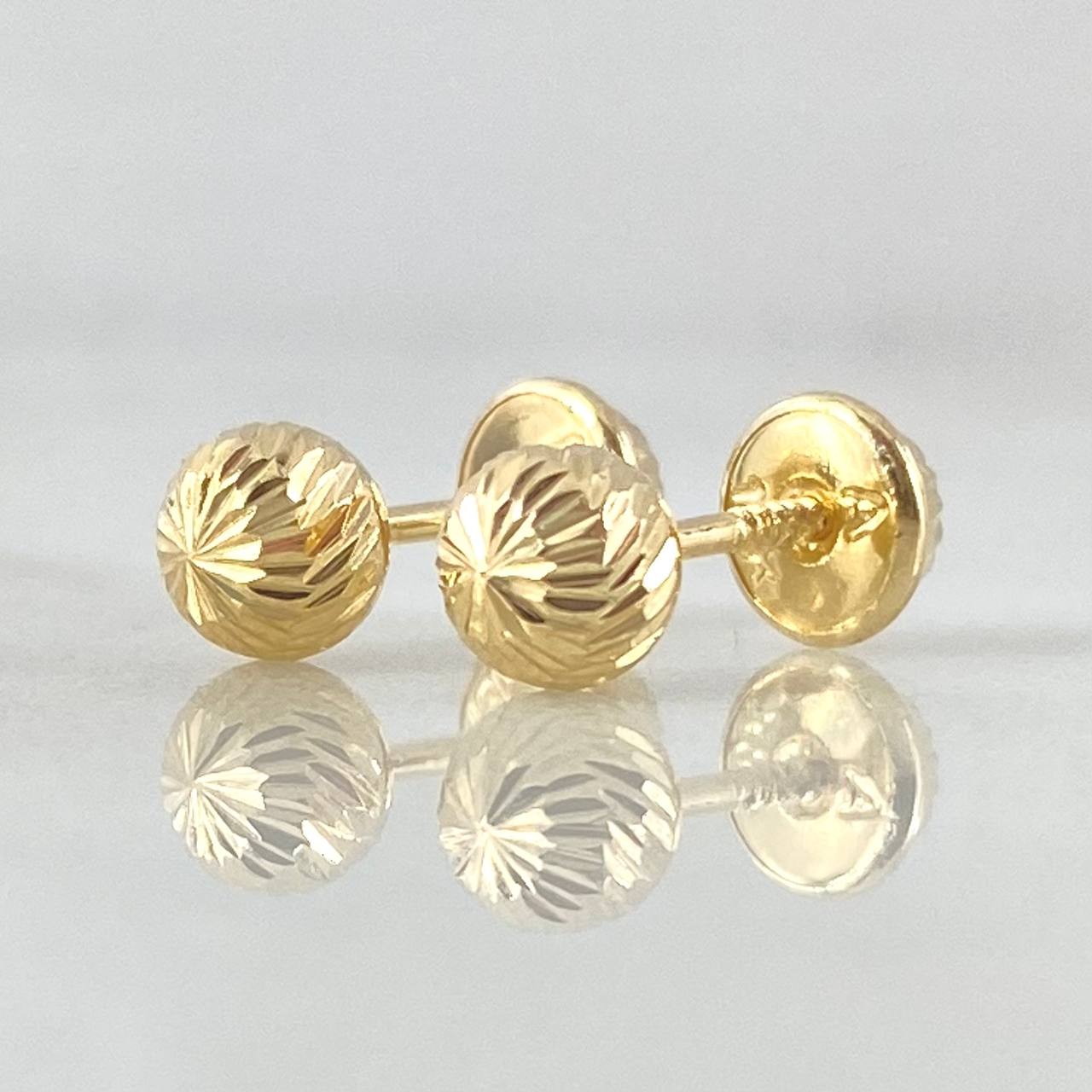 Topos Bola Diamantada 0.6 g / in / 5 mm Oro Amarillo 18K