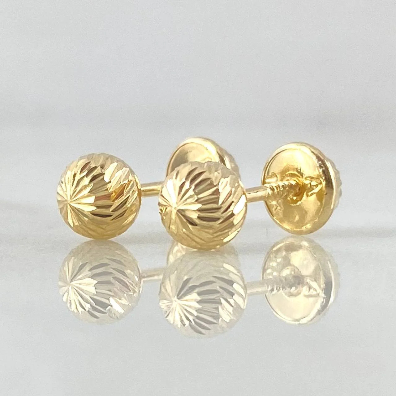 Topos Bola Diamantada 5mm 0.6g / in / 5mm Oro Amarillo 18K