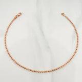 Tobillera Militar 3.1 g / 9 1/4 in / 1.7 mm Oro Rosa 18K