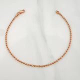 Pulso Militar 2.55 g / 7 1/4 in / 1.7 mm Oro Rosa 18K