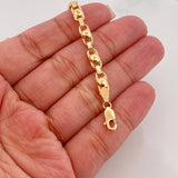 Pulso Rustico Burbuja 4.7 g / 7 1/2 in / 4.3 mm Oro Amarillo 18K