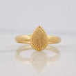Anillo Gota Diamantada 1g / T5 1/2 Oro Amarillo 18K
