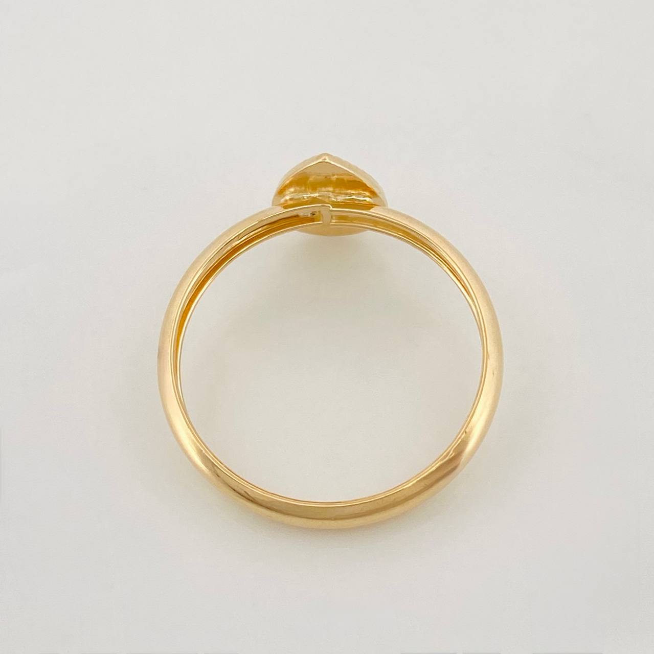 Anillo Gota Diamantada 1g / T5 1/2 Oro Amarillo 18K