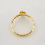 Anillo Gota Diamantada 1g / T5 1/2 Oro Amarillo 18K