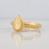Anillo Gota Diamantada 1g / T5 1/2 Oro Amarillo 18K