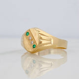 Signet Ring 1.5g / T7 1/2 Yellow Gold 18K