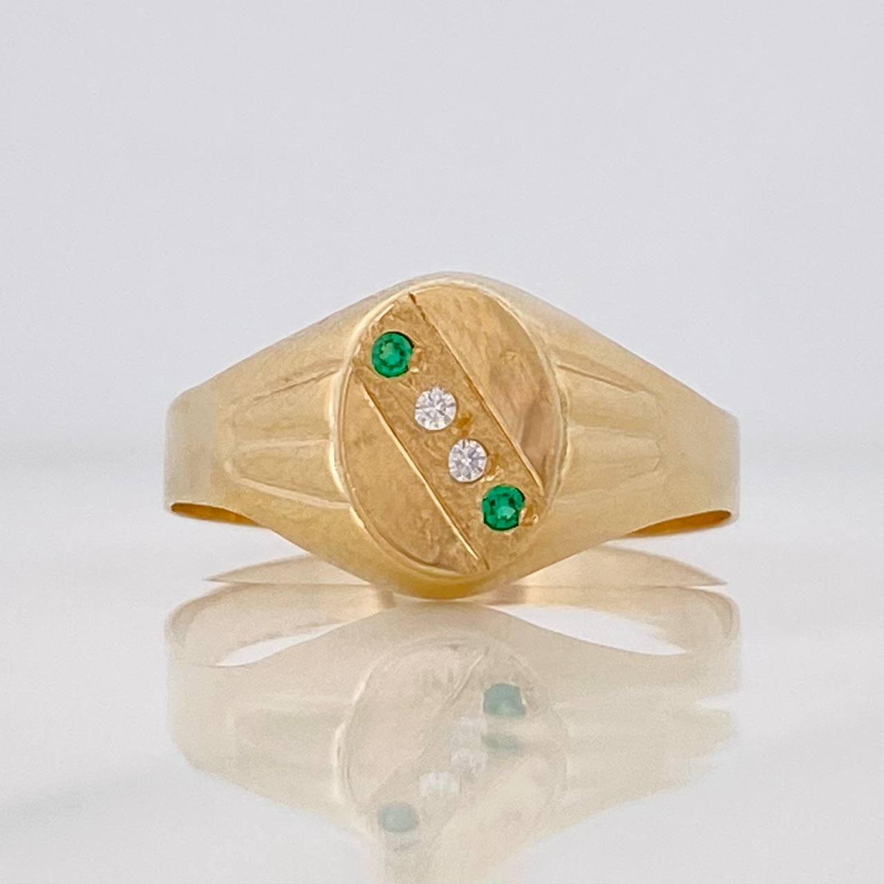 Signet Ring 1.5g / T7 1/2 Yellow Gold 18K