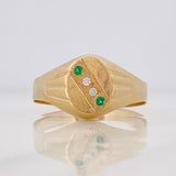 Signet Ring 1.5g / T7 1/2 Yellow Gold 18K