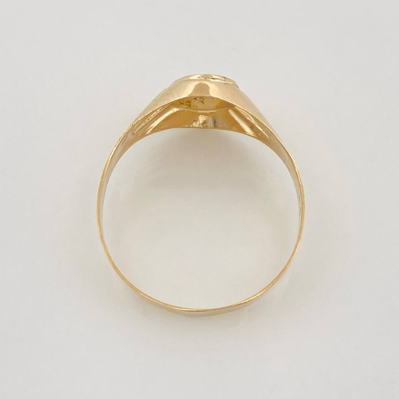 Signet Ring 1.5g / T7 1/2 Yellow Gold 18K