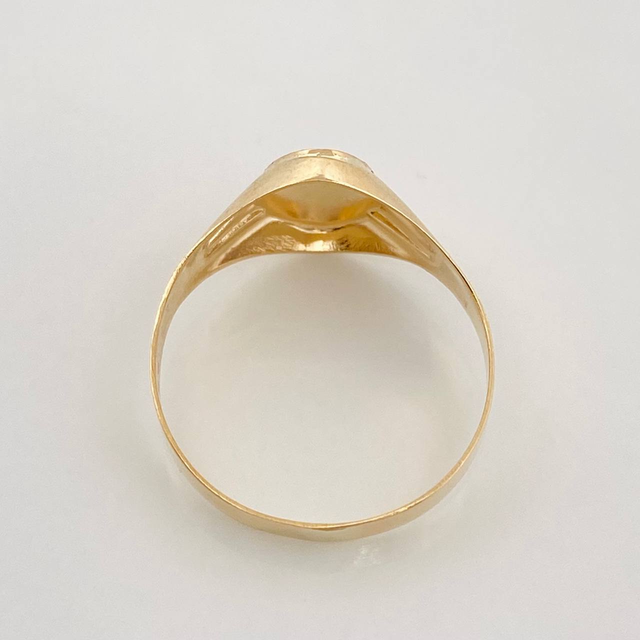 Anillo Sello Cristo 1.45g / T6 1/2 Oro Amarillo 18K