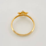 Diamond Cut Star Ring 1.1g / T8 Yellow Gold 18K