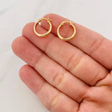 Candongas Gera 1.1g / 1/2 in Oro Amarillo 18K
