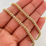 Ice Chain 20.55g / 26 in / 3.2mm Two-Tone Yellow White 18K Gold