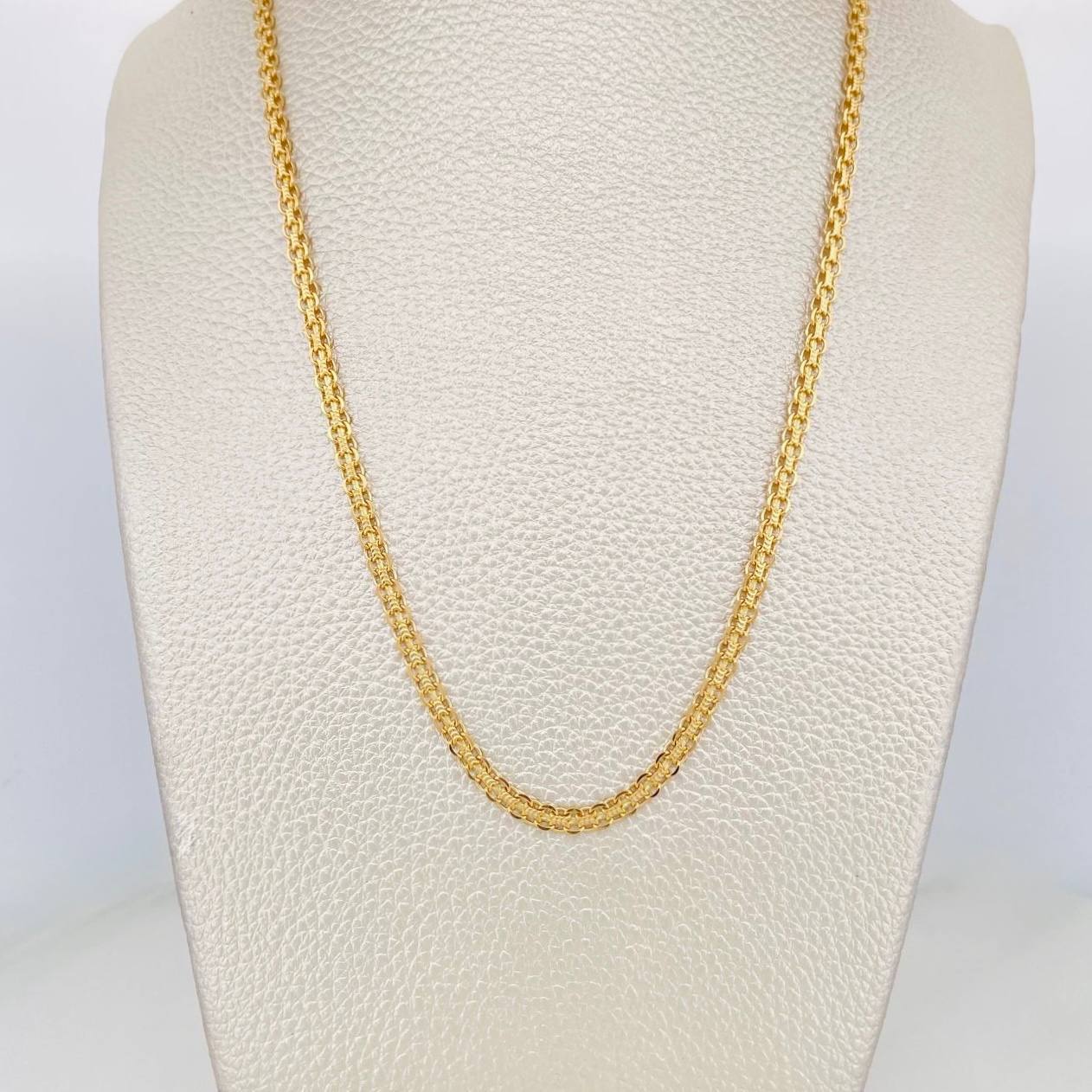 Cadena China 11.95 g / 24 in / 3 mm Oro Amarillo 18K