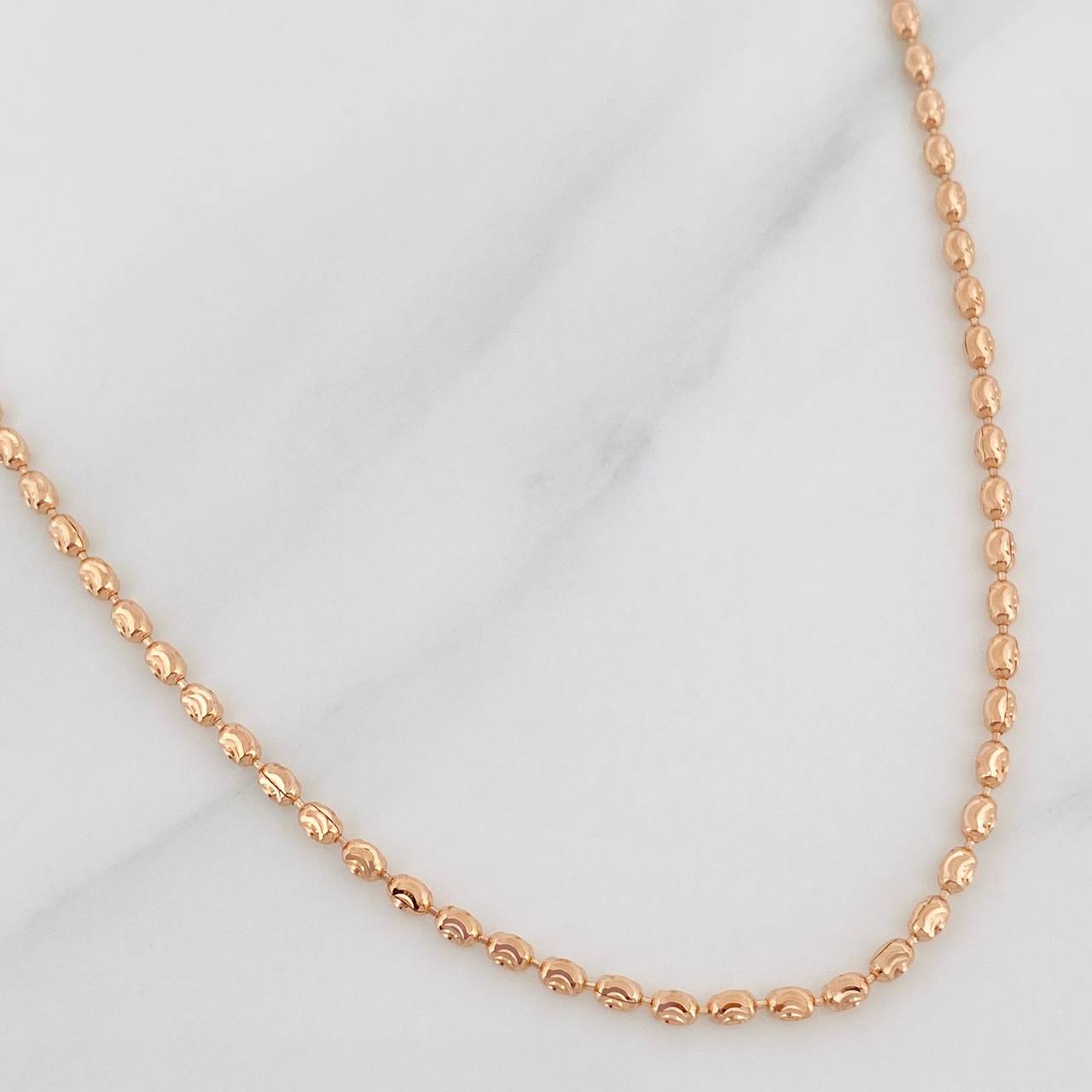 Half Moon Military Chain 6.45 g / 20 1/2 in / 1.8 mm 18K Rose Gold