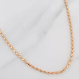 Half Moon Military Chain 6.45 g / 20 1/2 in / 1.8 mm 18K Rose Gold