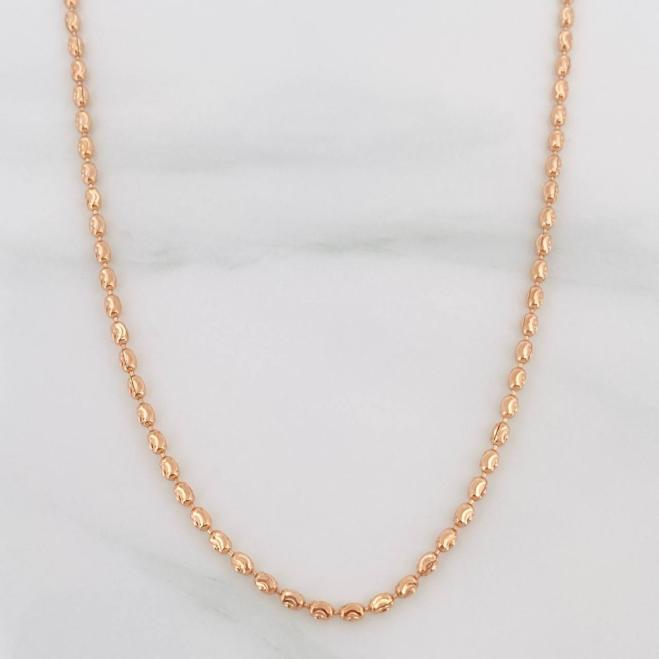 Half Moon Military Chain 6.45 g / 20 1/2 in / 1.8 mm 18K Rose Gold