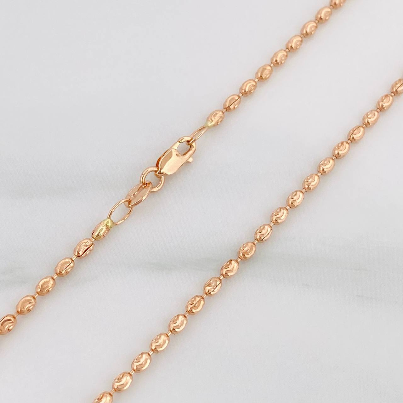 Half Moon Military Chain 6.45 g / 20 1/2 in / 1.8 mm 18K Rose Gold