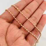 Half Moon Military Chain 6.45 g / 20 1/2 in / 1.8 mm 18K Rose Gold