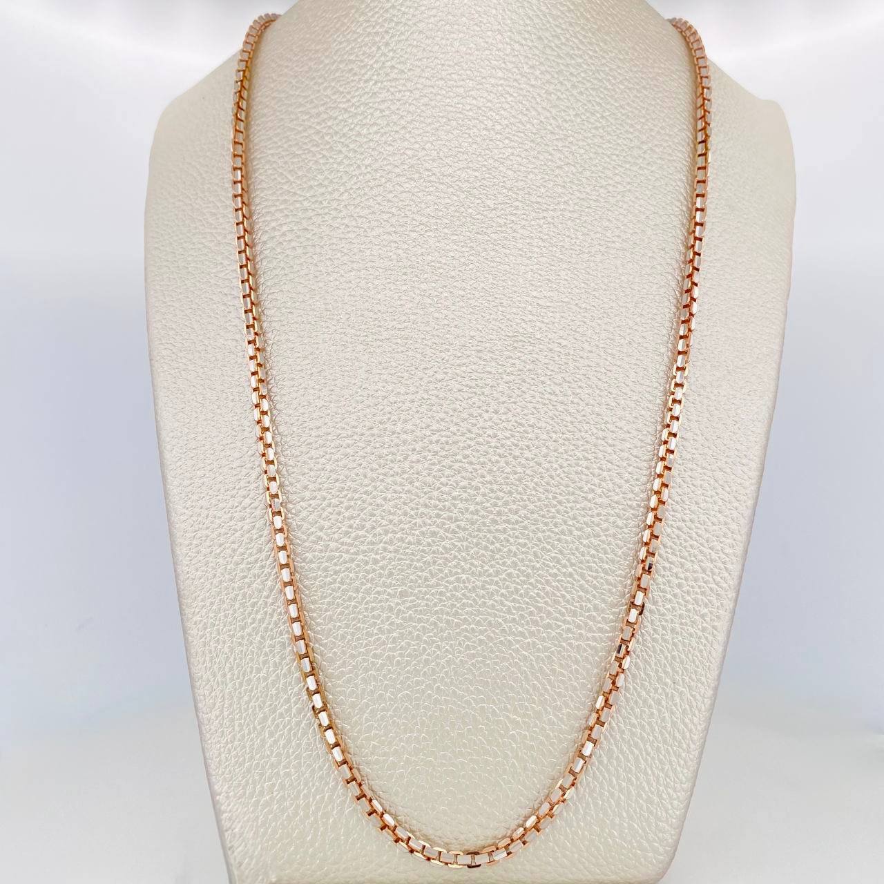 Venetian Chain 29.85 g / 25 3/4 in / 2.9 mm Two Yellow Rose Gold 18K