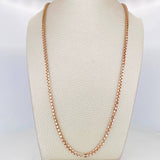 Venetian Chain 29.85 g / 25 3/4 in / 2.9 mm Two Yellow Rose Gold 18K