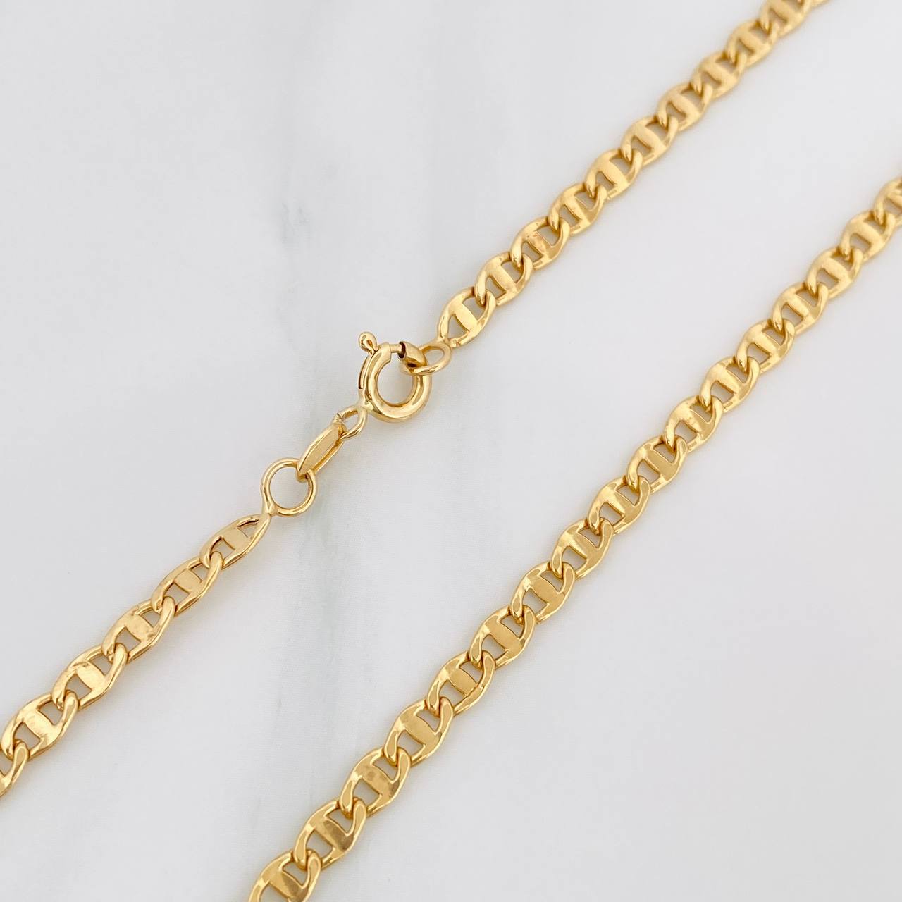 Cadena Escalera Plana 8.65 g / 24 1/2 in / 3.4 mm Oro Amarillo 18K